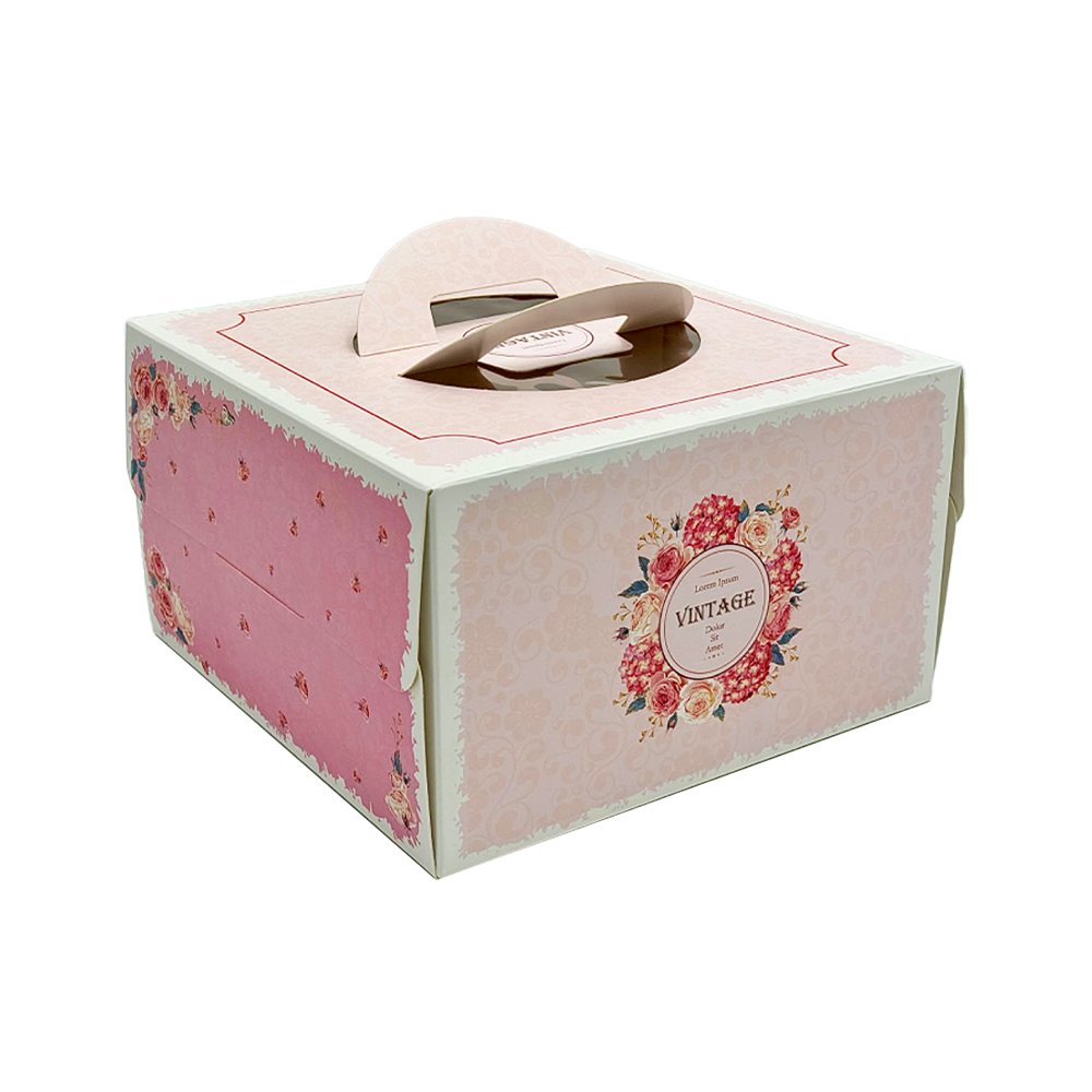 20x20x15 Patisserie Square Cake Box - Vintage - TEM IMPORTS™