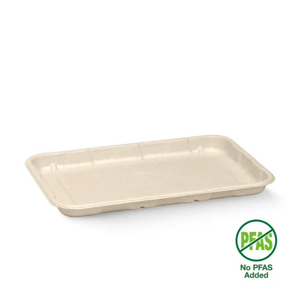 21x14x2cm / 8x5" Plant Fibre Produce Tray - 500/CTN - TEM IMPORTS™