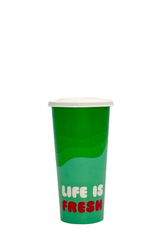 22oz/650mL (D/90mm) Aqueous Coated Paper Cold Cup - Summer Edition - TEM IMPORTS™