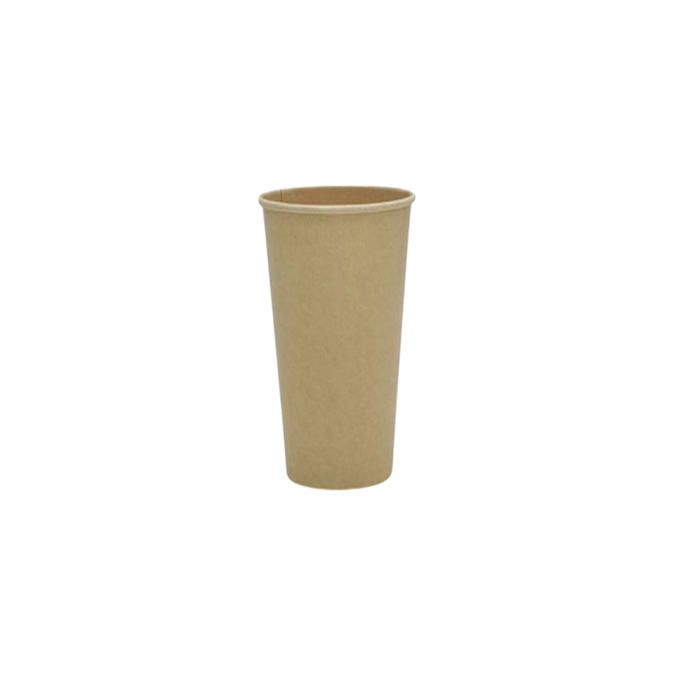 22oz/650mL (D/90mm) PE Coated Bamboo Paper Cold Cup - TEM IMPORTS™