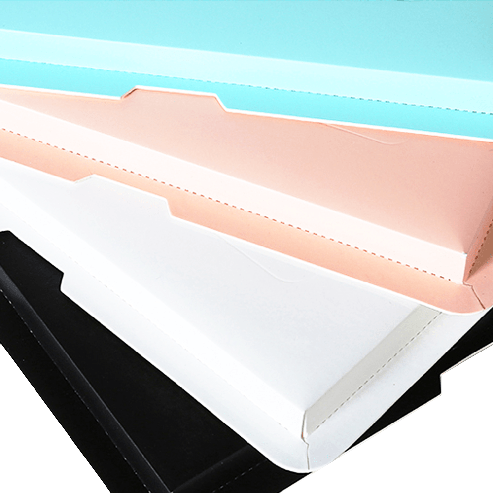 22x22x24 Clear Square Cake Box Black With Paper Lid - TEM IMPORTS™