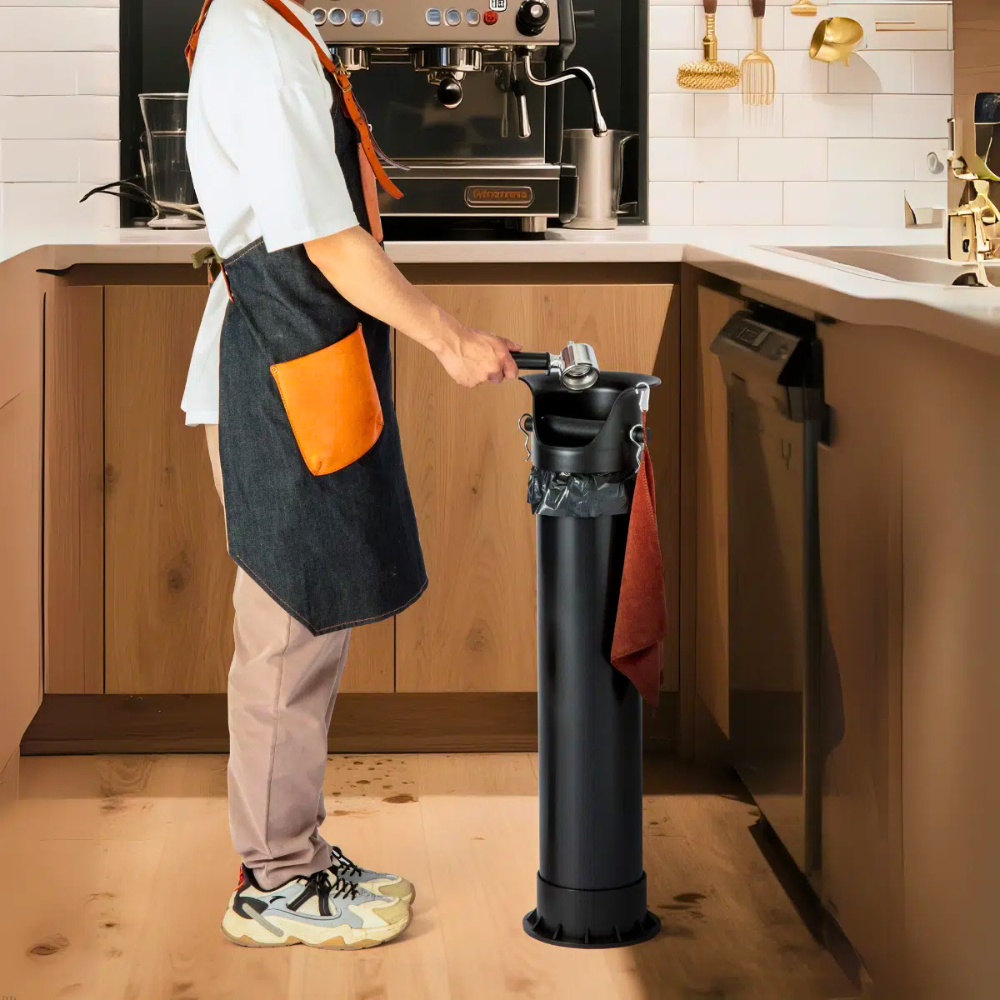 KH Khafe® Vertical Coffee Knock Box – Black
