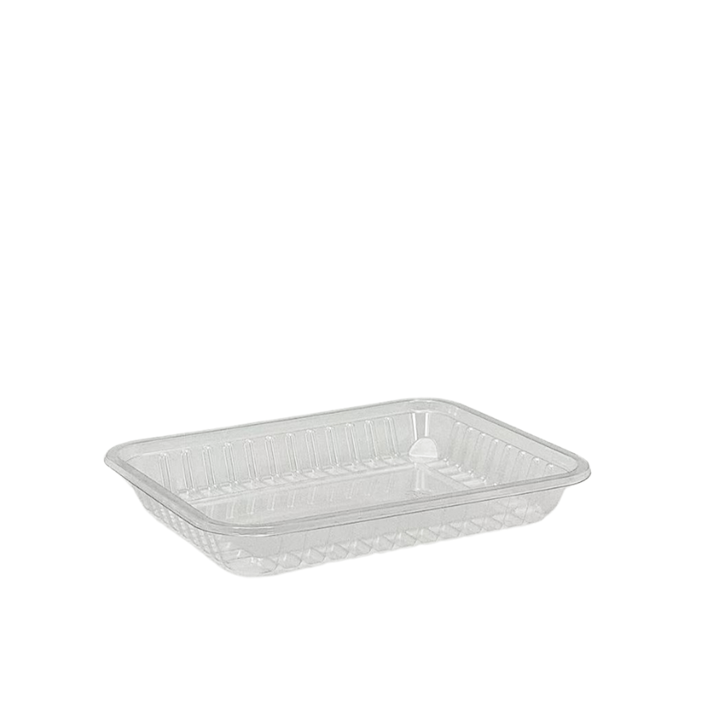 239mm x 185mm Overwrap Clear PET Deep Tray - 500/CTN - TEM IMPORTS™