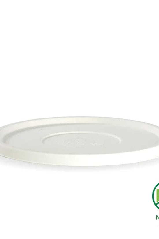 24-48oz/800-1420mL White Plant Fibre BioBowl Lid - 400pcs/Ctn - TEM IMPORTS™