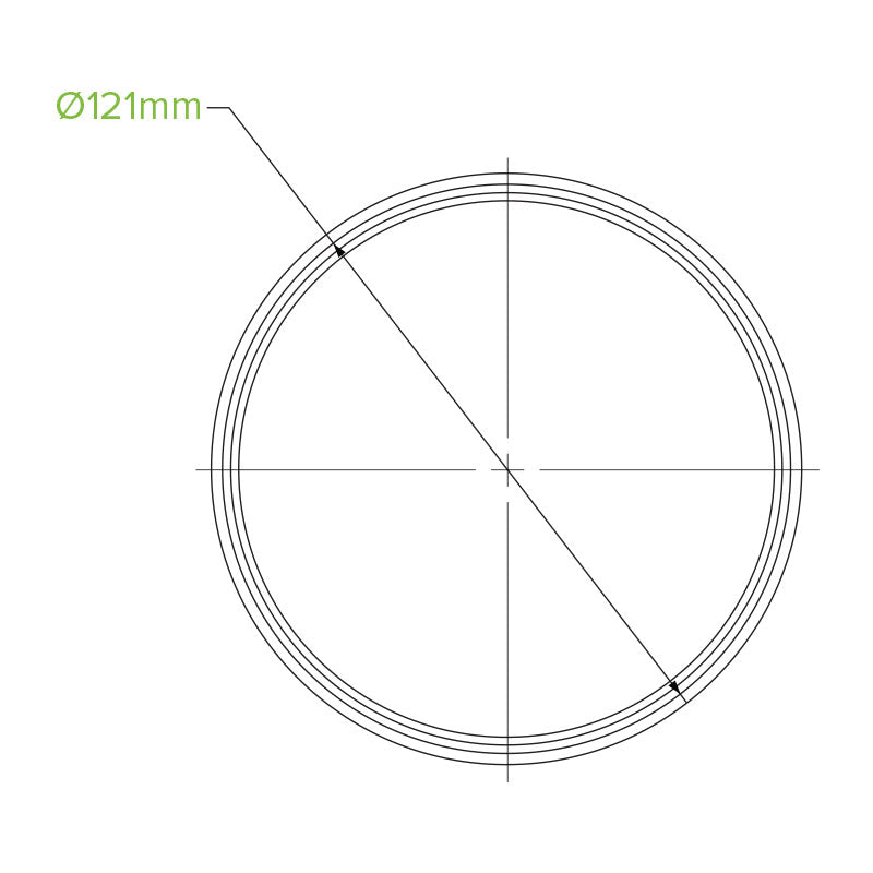 240-960ml Clear BioBowl Lid - 500pcs/Ctn - TEM IMPORTS™