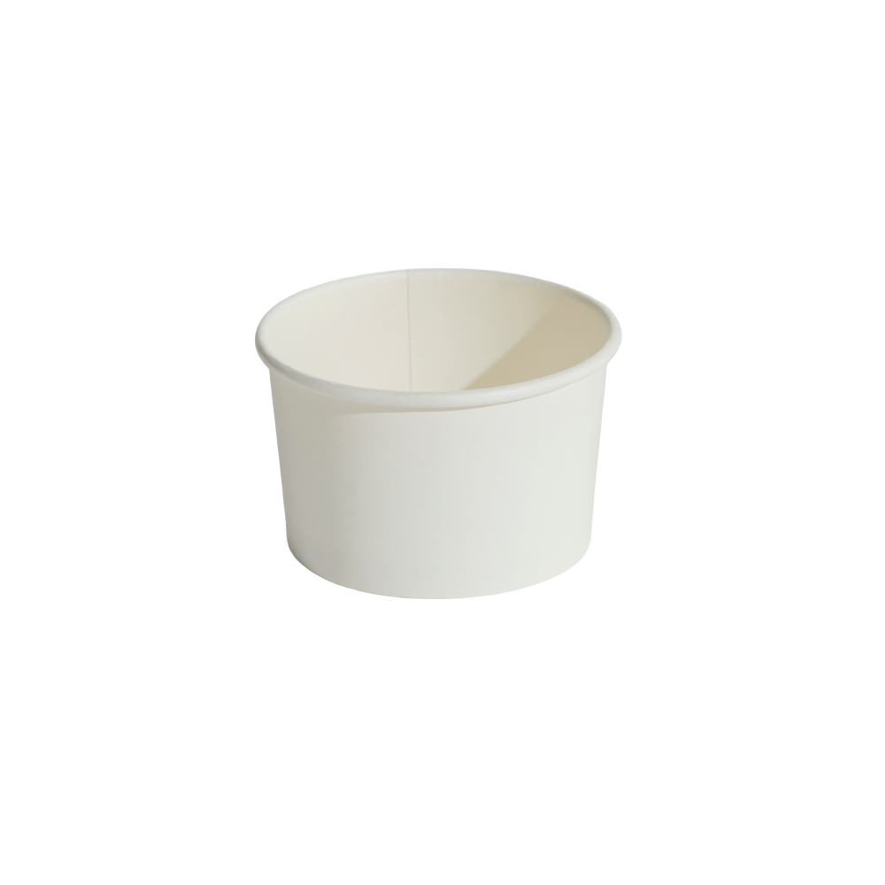 240mL (8oz) White Food Container & Lid Combo - TEM IMPORTS™