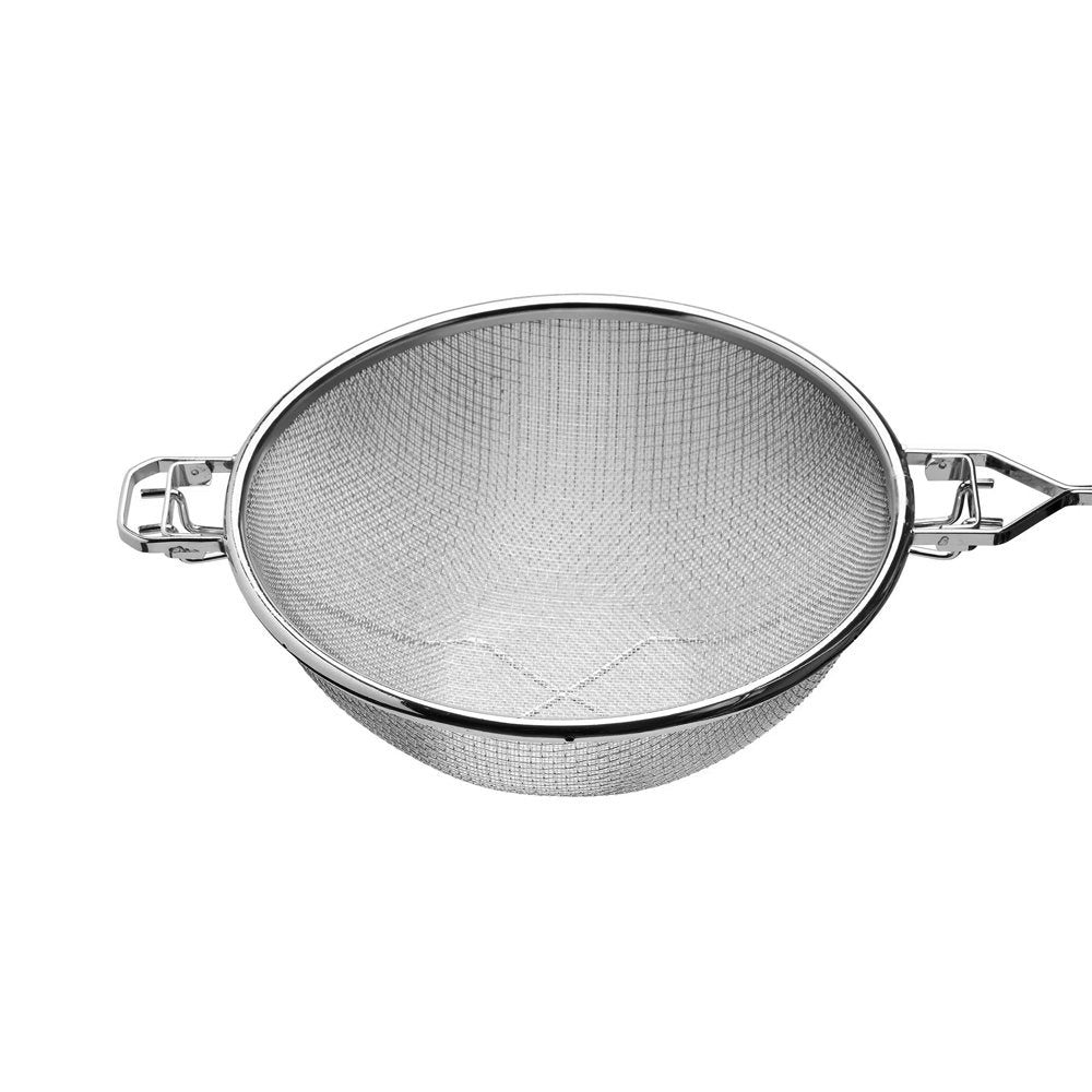 240mm Strainer Reinforced Double Mesh Nickle Plated - TEM IMPORTS™