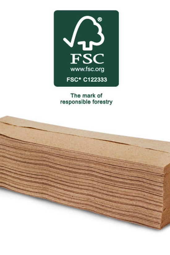 240x230mm Premium Kraft Ultraslim Hand Towels - TEM IMPORTS™