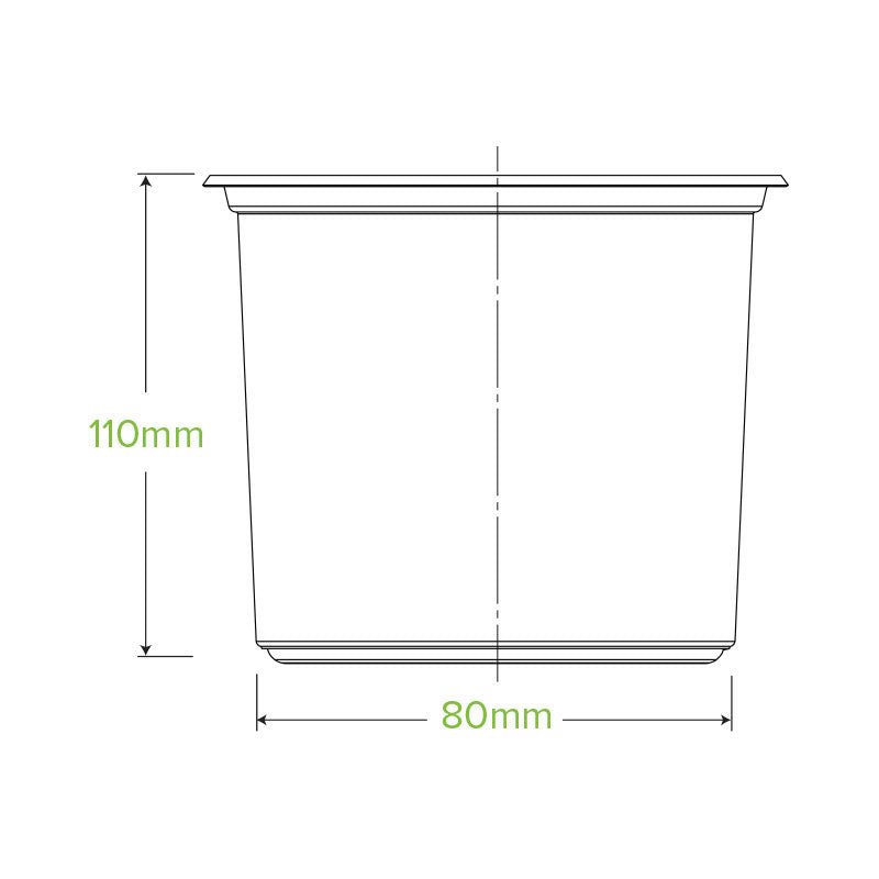 24oz/700mL Clear BioBowl - 500pcs/Ctn - TEM IMPORTS™