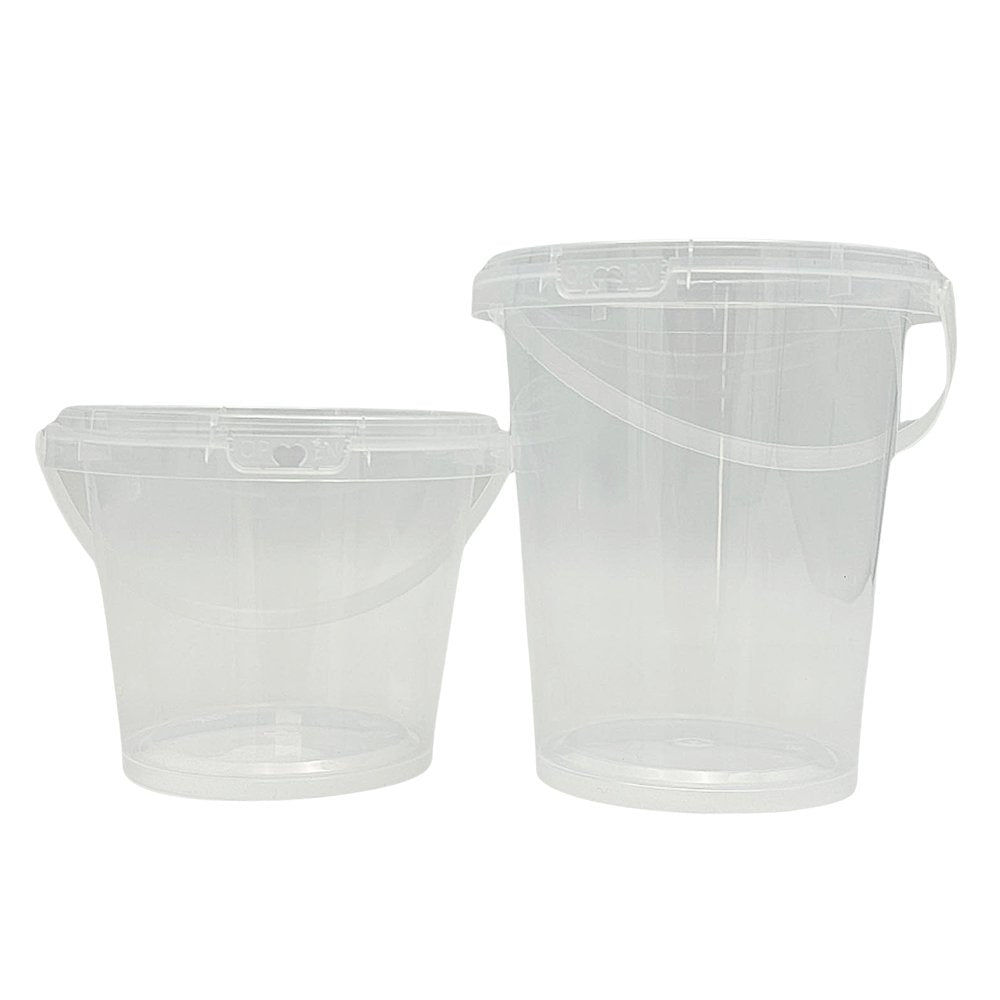 24oz/700mL Clear Fruit/Milk Tea Tamper Proof Bucket Cups - TEM IMPORTS™