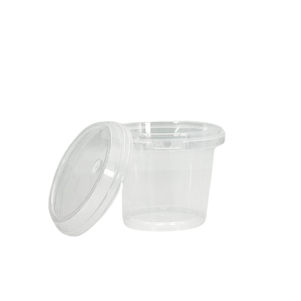 24oz/700mL Clear Fruit/Milk Tea Tamper Proof Bucket Cups - TEM IMPORTS™