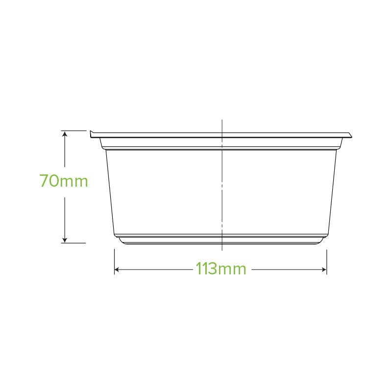 24oz/700mL Clear Wide BioBowl - 600pcs/Ctn - TEM IMPORTS™