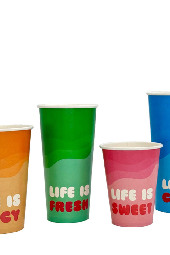 24oz/710mL (D/90mm) Aqueous Coated Paper Cold Cup - Summer Edition - TEM IMPORTS™