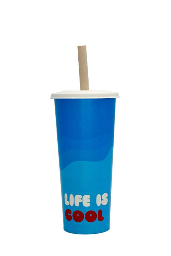 24oz/710mL (D/90mm) Aqueous Coated Paper Cold Cup - Summer Edition - TEM IMPORTS™