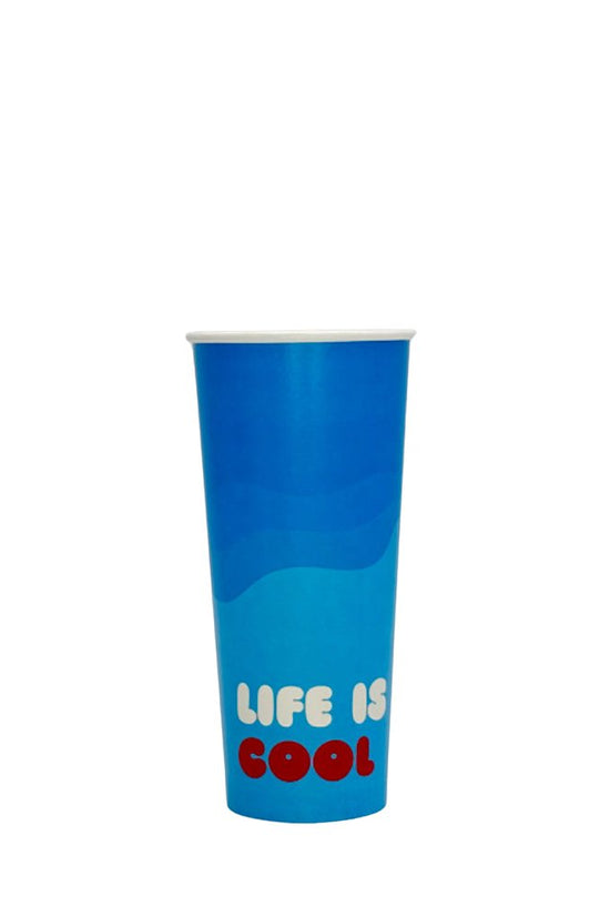 24oz/710mL (D/90mm) Aqueous Coated Paper Cold Cup - Summer Edition - TEM IMPORTS™