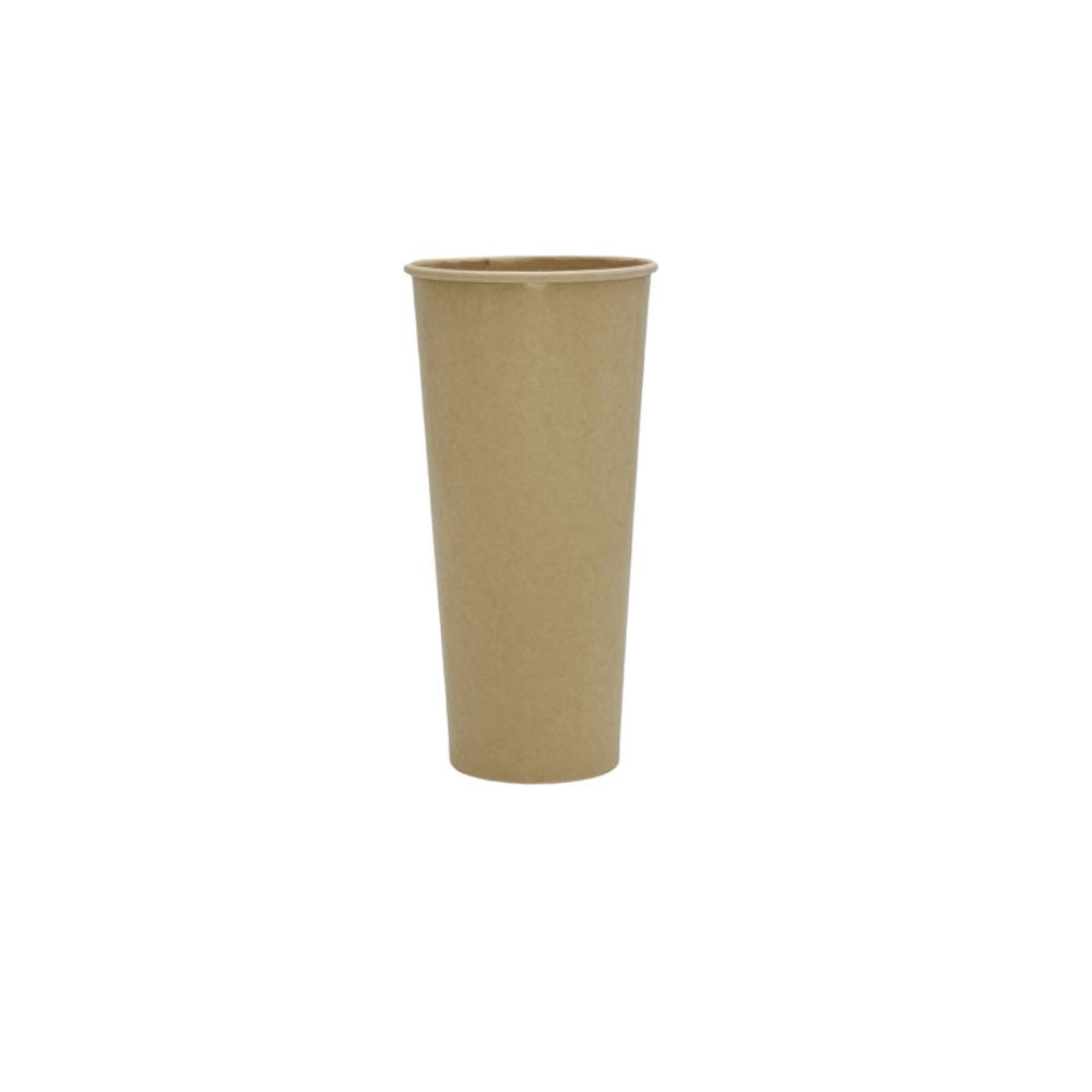 24oz/710mL (D/90mm) PE Coated Bamboo Paper Cold Cup - TEM IMPORTS™