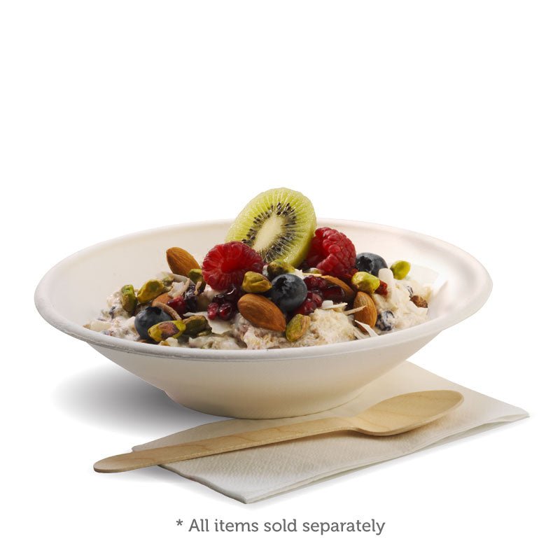 24oz/800mL Natural Plant Fibre BioBowl - 400pcs/Ctn - TEM IMPORTS™