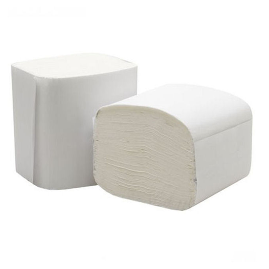 Commercial 2-Ply Interleaved Toilet Tissue – 9,000 Sheets (36Packs/Carton)