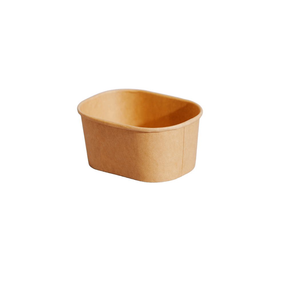 250mL Mini Rectangular Compostable Kraft Container - TEM IMPORTS™