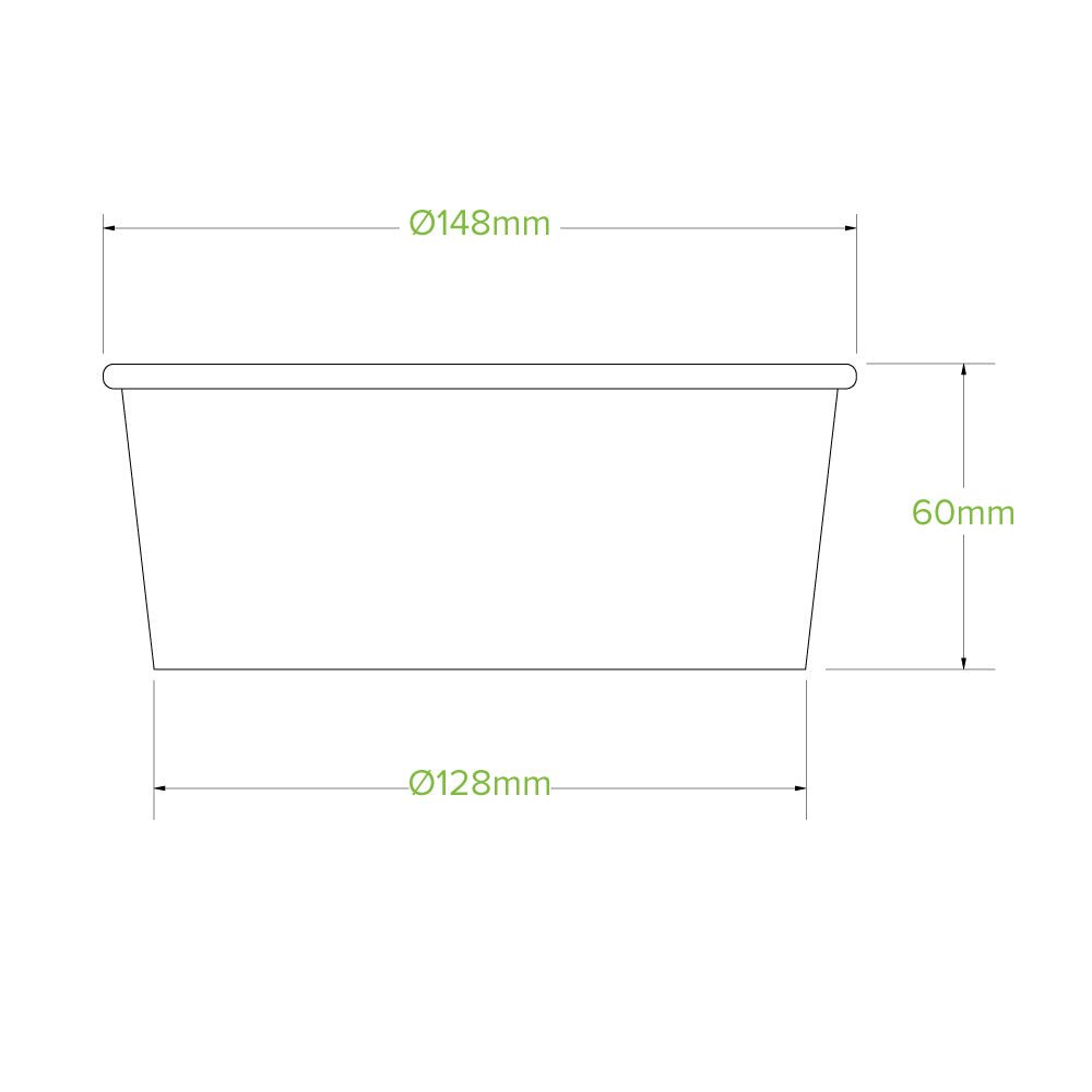 25oz/750mL Medium Kraft BioBowl - 400pcs/Ctn - TEM IMPORTS™