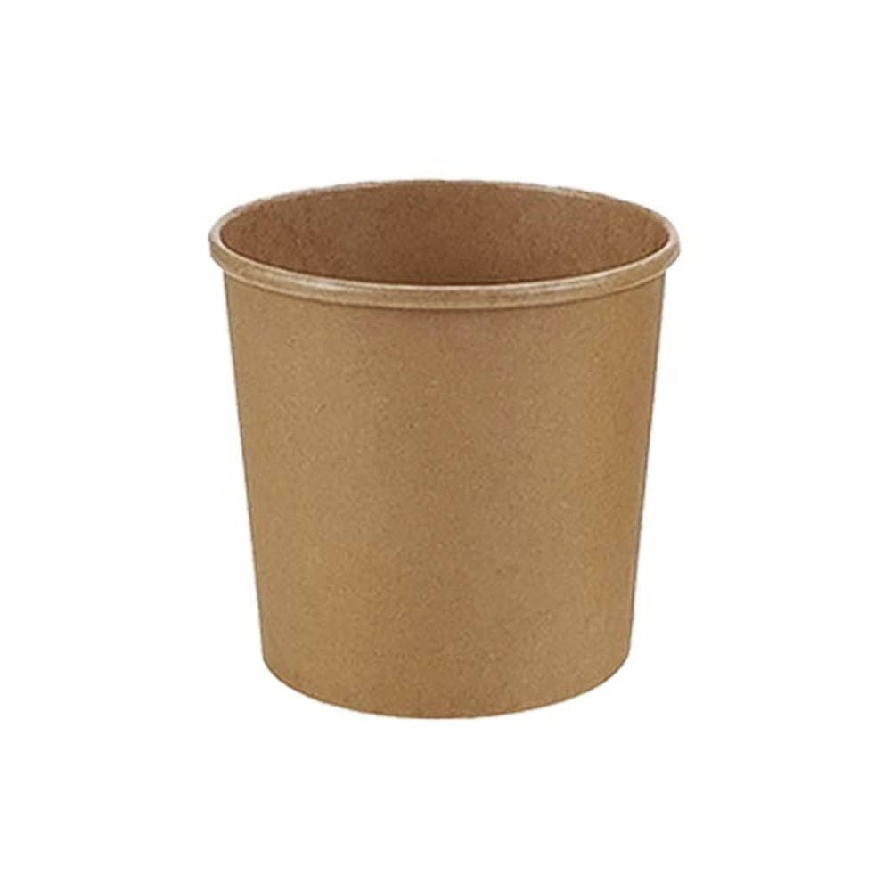 26oz/780mL PE Coated Kraft Paper Soup Cup - TEM IMPORTS™