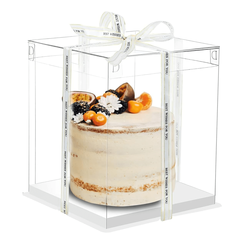 26x26x17 Clear Square Cake Box With Clear Lid - TEM IMPORTS™