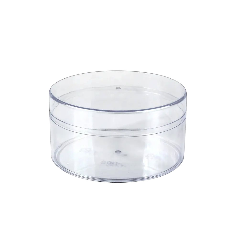 270mL Clear Round Container With Hard Lid - TEM IMPORTS™