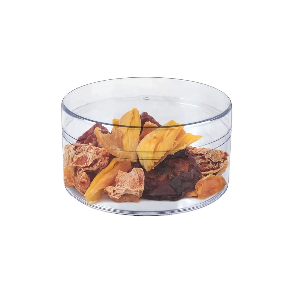 270mL Clear Round Container With Hard Lid - TEM IMPORTS™