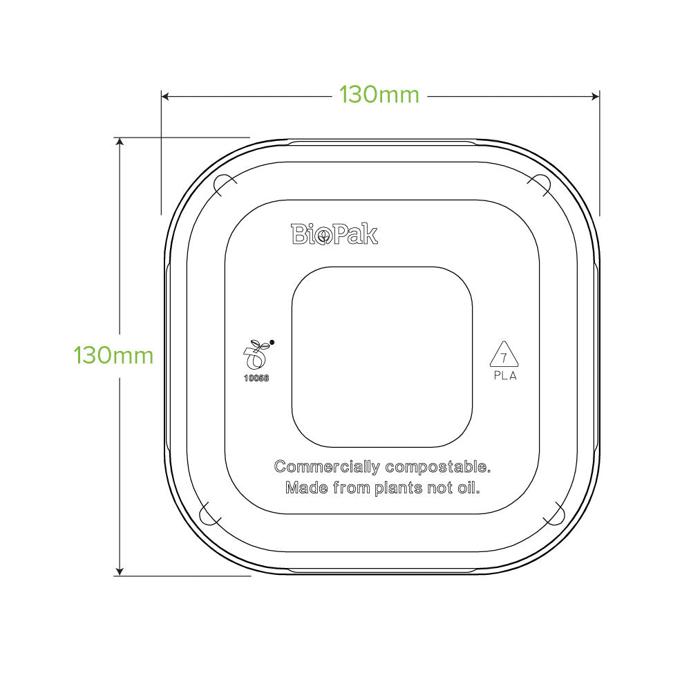 280-630mL Clear PLA Takeaway Lid - 600pcs/Ctn - TEM IMPORTS™