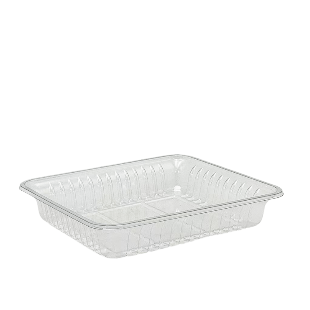 280mm x 239mm Overwrap Clear PET Deep Tray - 200/CTN - TEM IMPORTS™