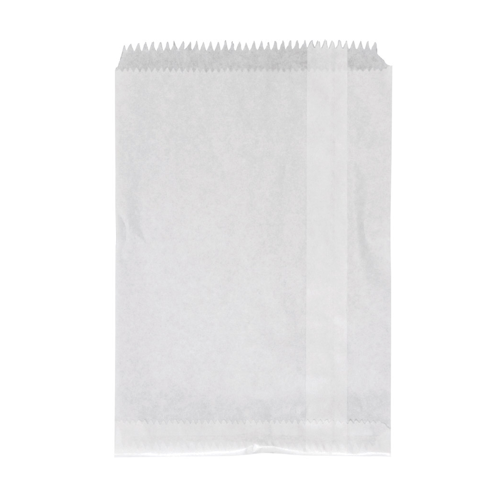 Flat Paper Bag White Size 2F - 500/PK