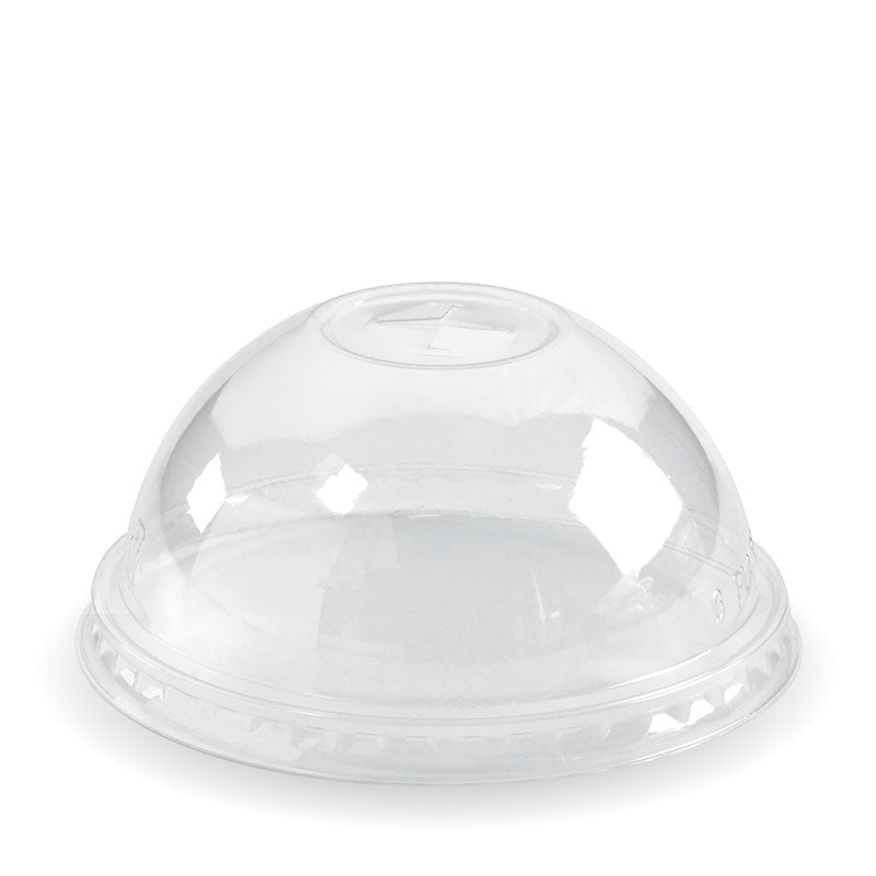 300-700mL (96mm) Dome X-Slot Hole Clear BioCup Lid - 1000pcs/ctn - TEM IMPORTS™