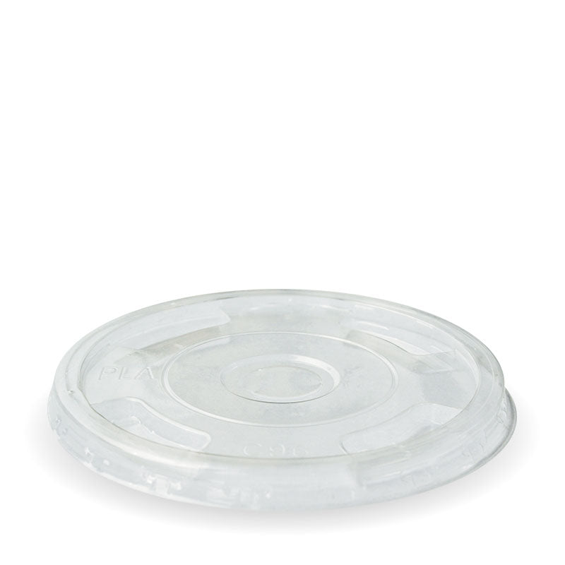 300-700mL (96mm) Flat Clear BioCup Lid - 1000pcs/ctn - TEM IMPORTS™