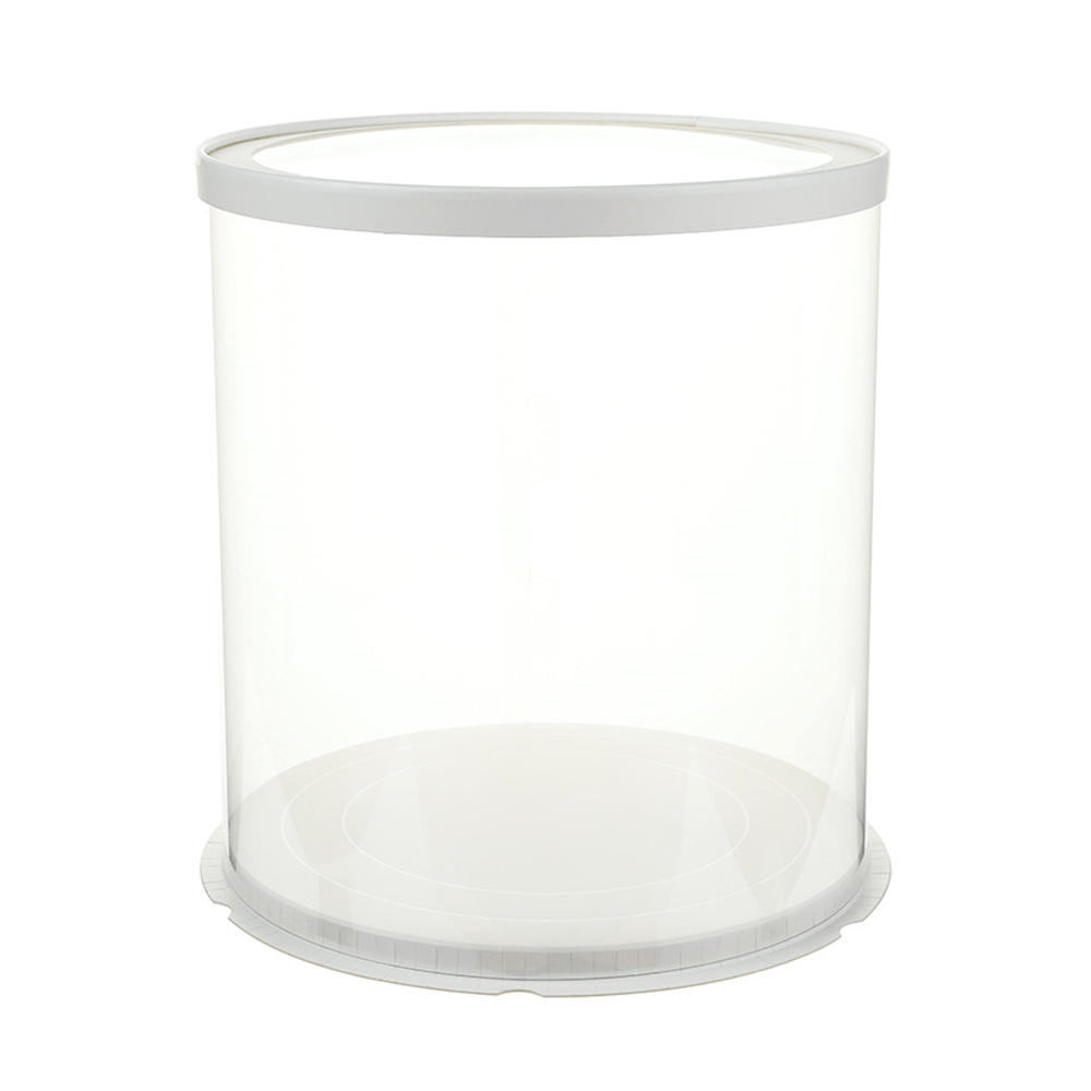 30x34 Round Transparent Box With Window Lid - TEM IMPORTS™