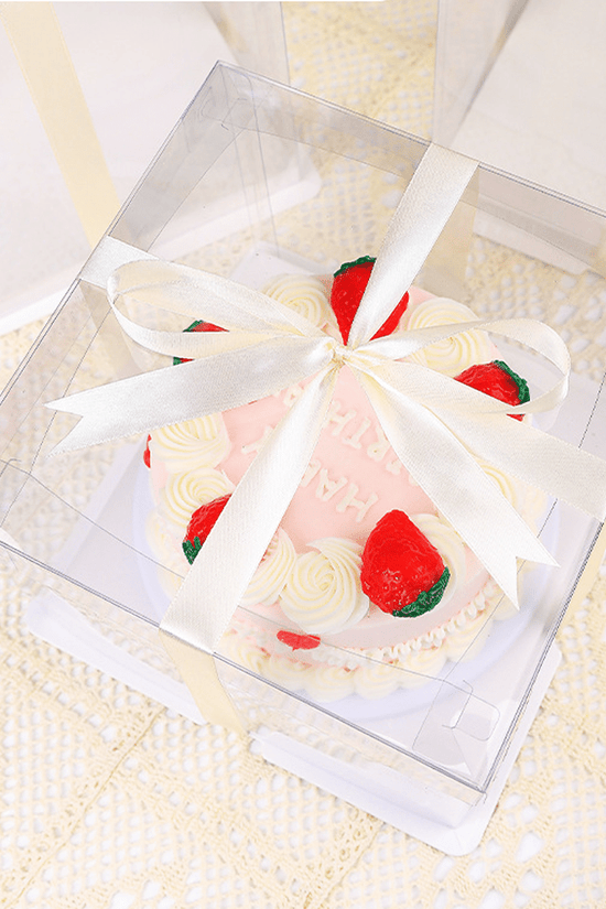 31x31x45 Transparent Square Box With Clear Lid - TEM IMPORTS™