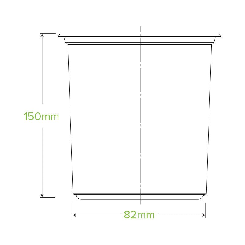 32oz/960mL Clear BioBowl - 500pcs/Ctn - TEM IMPORTS™