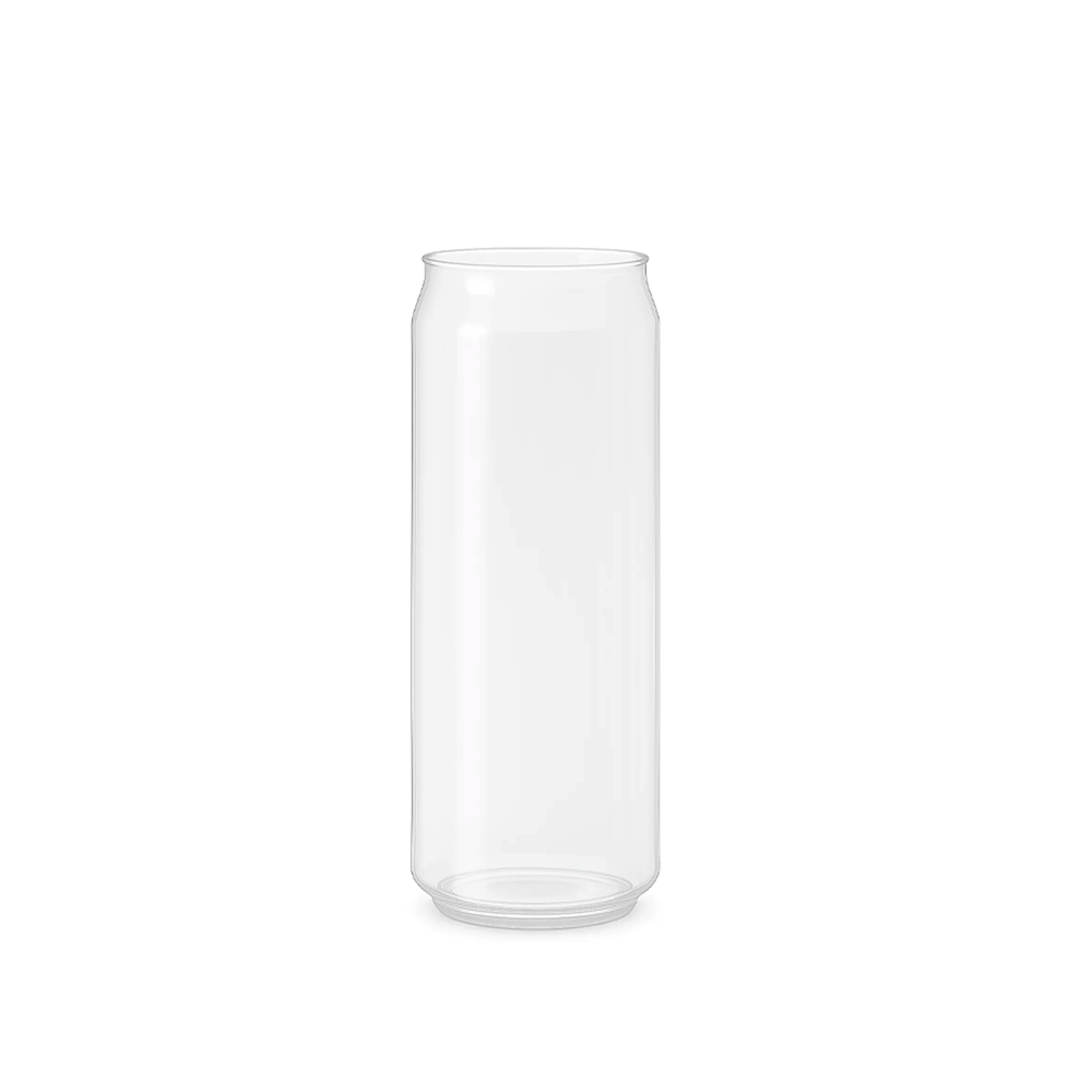 330mL Tall Slim Clear PET Can With Lid - 300/CTN - TEM IMPORTS™