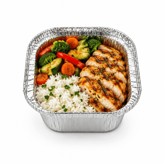 340mL Square Aluminium Foil Takeaway Tray (Carton of 1000) - TEM IMPORTS™