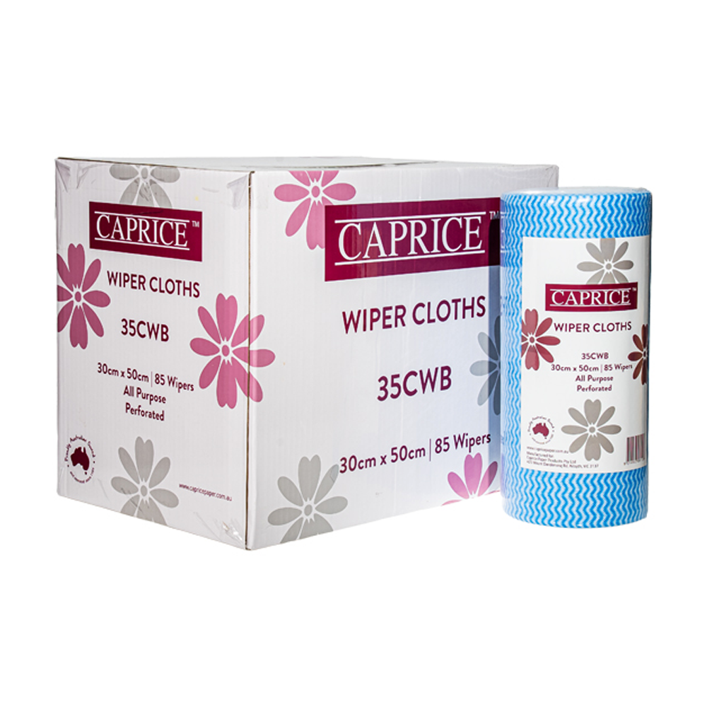 Caprice Wiper Roll All Purpose Blue 50cm x 30cm - 6/CTN