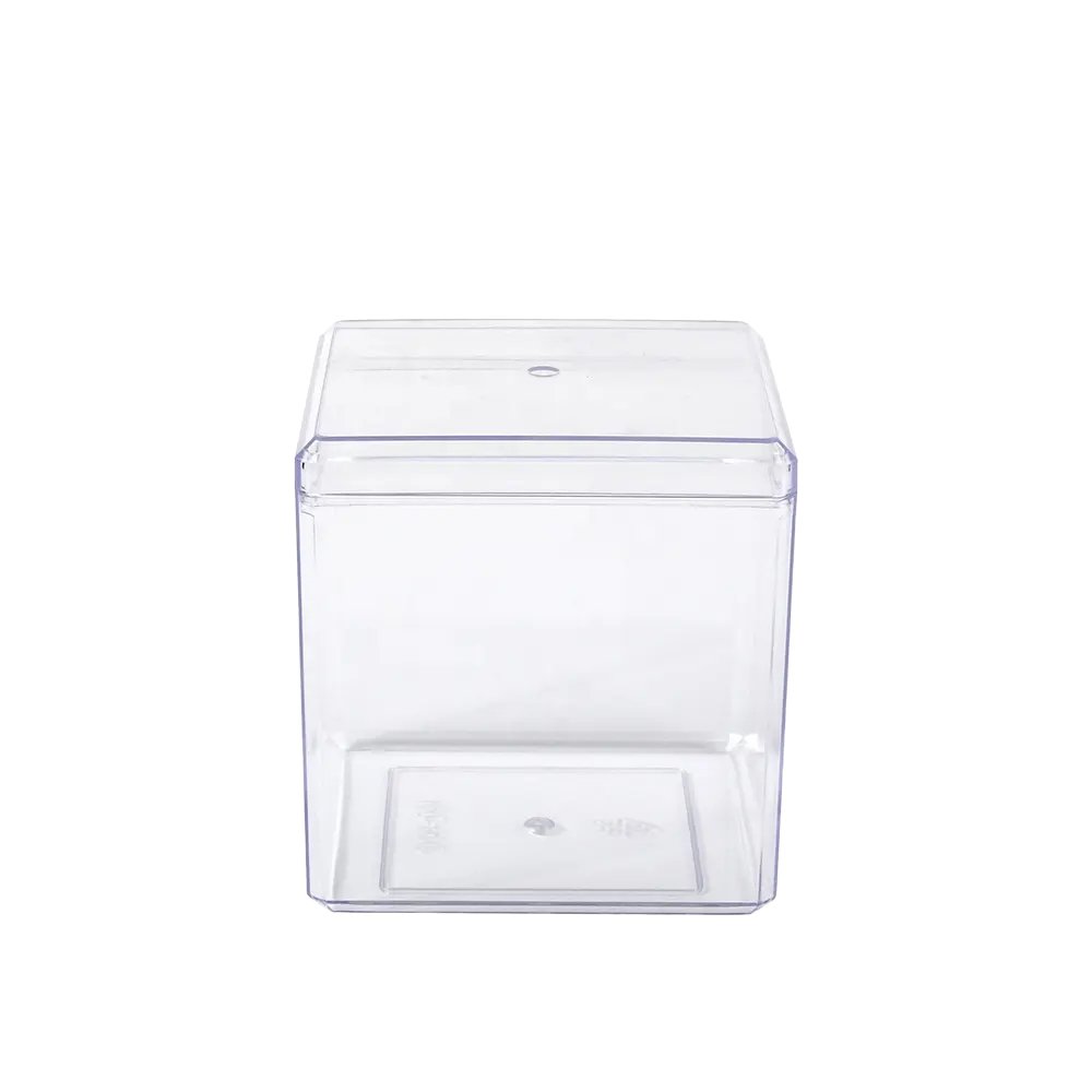 360mL Clear Cube Container With Hard Lid - TEM IMPORTS™