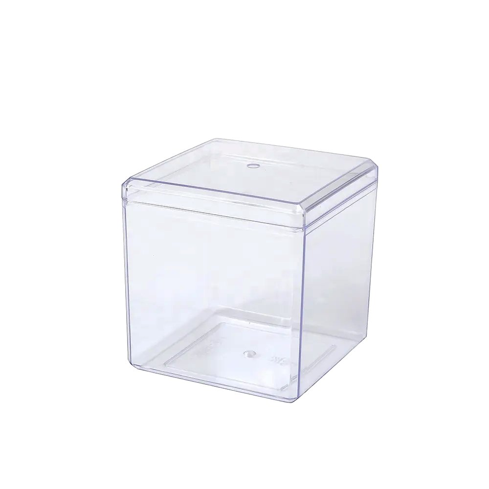 360mL Clear Cube Container With Hard Lid - TEM IMPORTS™