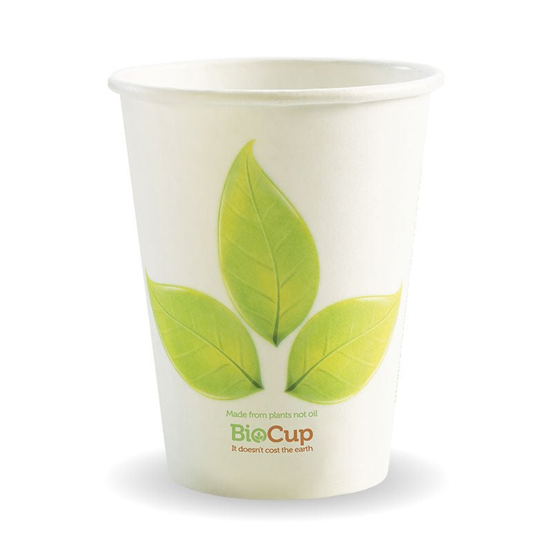 390mL/12oz (90mm) Leaf Single Wall BioCup - 1000/CTN - TEM IMPORTS™