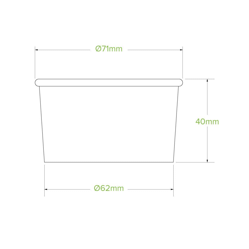 3oz/90mL Ice Cream BioCup - 1000pcs/Ctn - TEM IMPORTS™