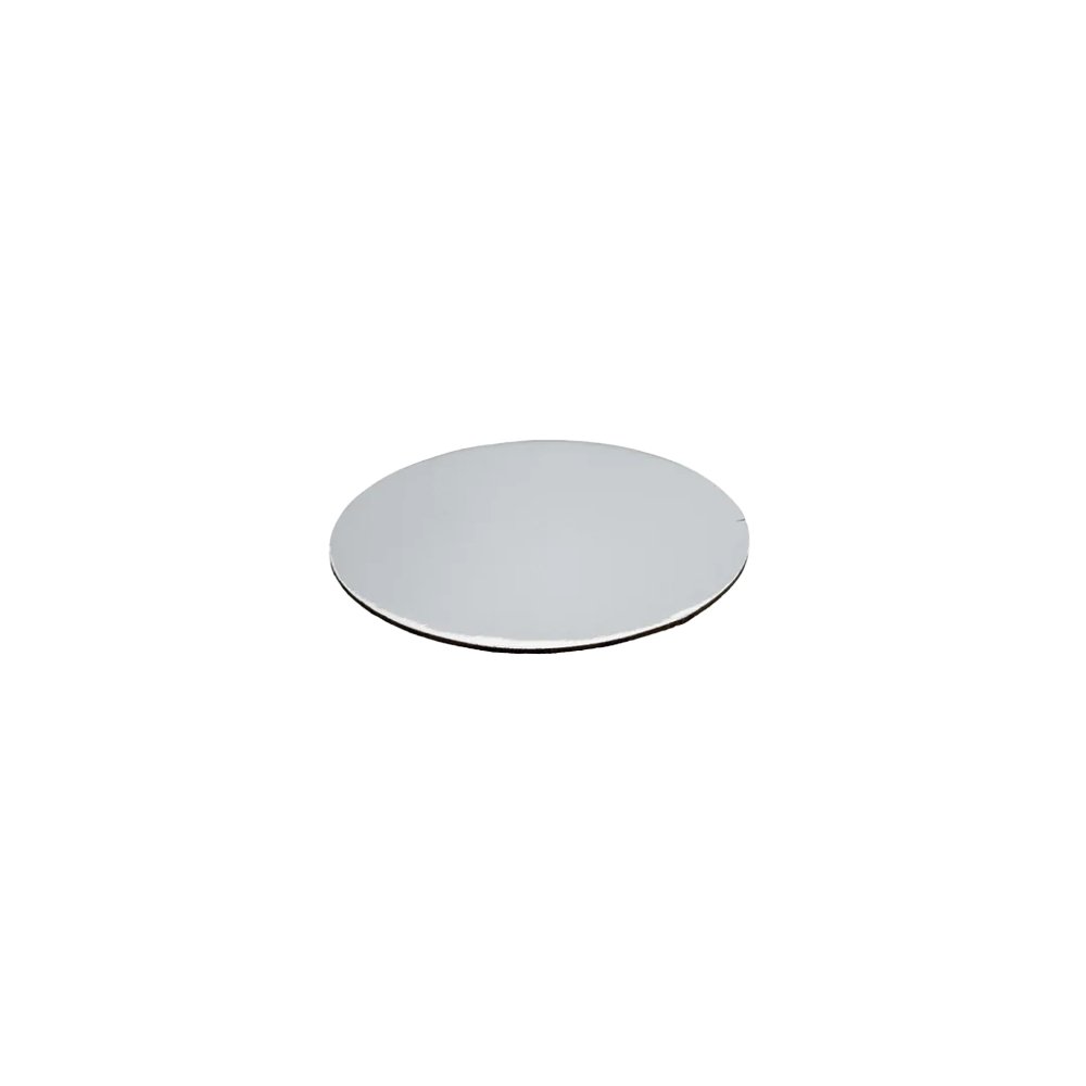 4 Inch Round STD Foil Cake Board - Silver - TEM IMPORTS™