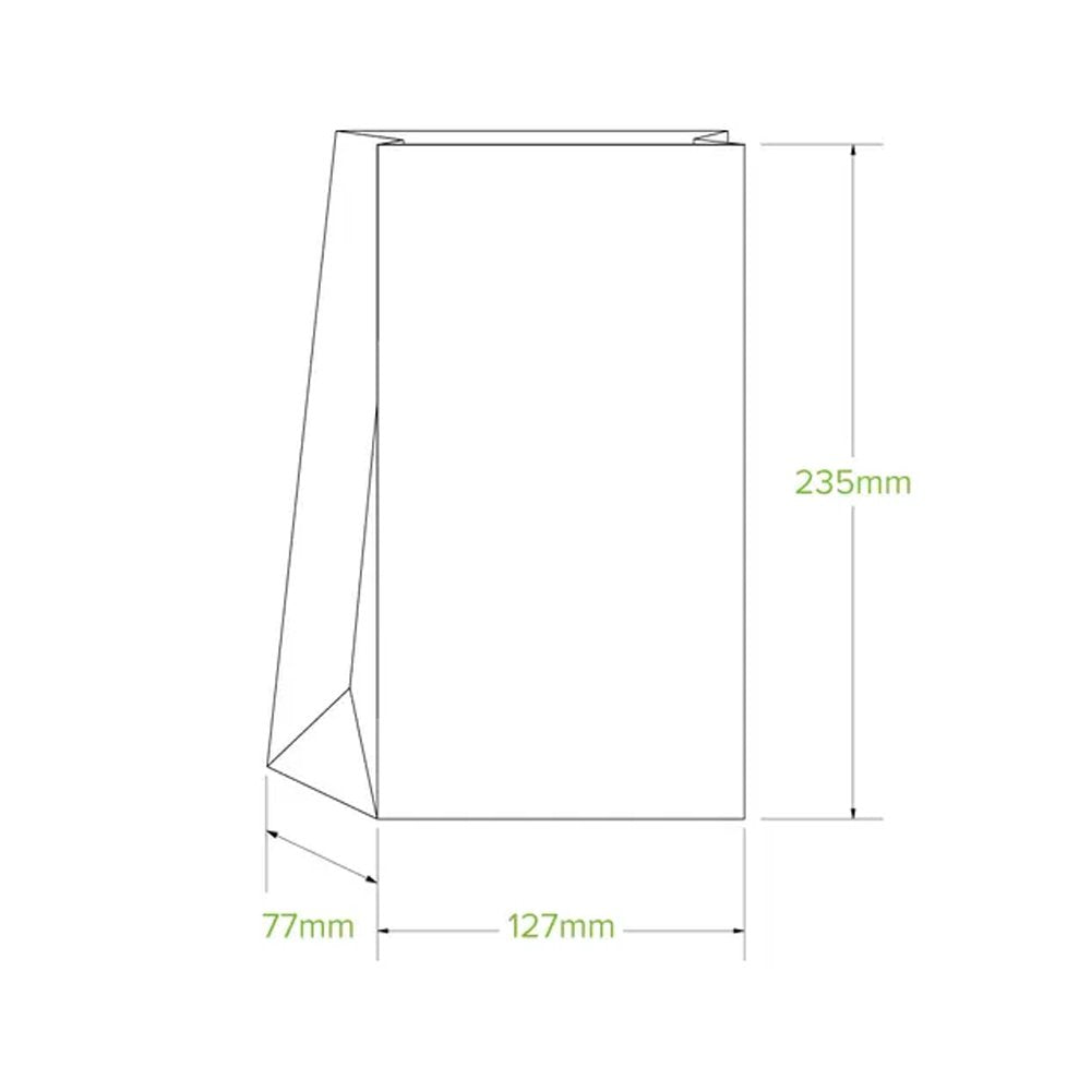 #4 SOS White Paper Bag - 2000/CTN - TEM IMPORTS™