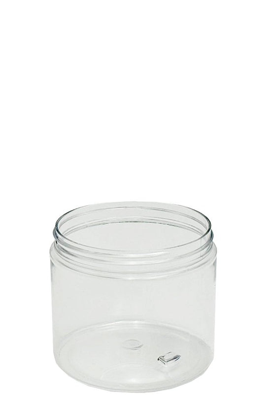 400mL/89mm Neck Straight Sided Plastic Jar With Plastic Lid - TEM IMPORTS™