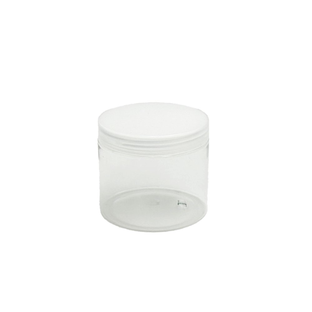 400mL/89mm Neck Straight Sided Plastic Jar With Plastic Lid - TEM IMPORTS™