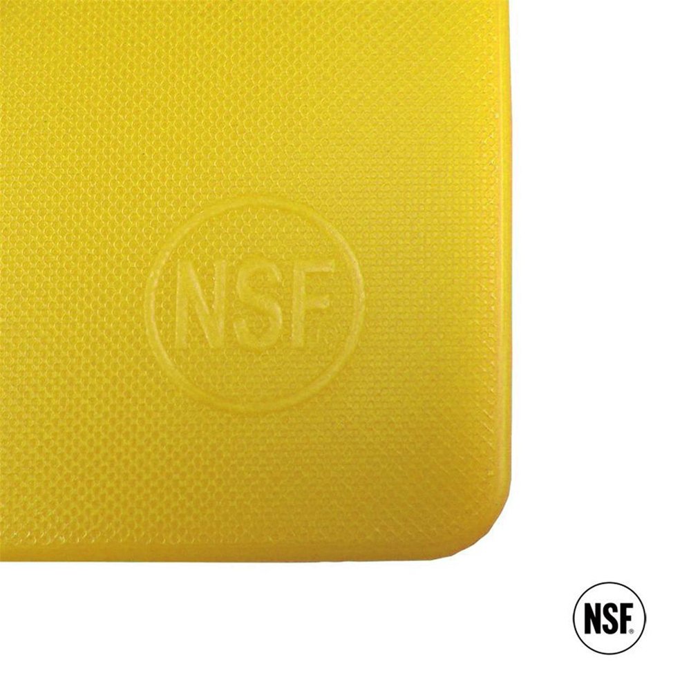 40cm x 25cm Yellow P.E Cutting Board - 12mm Thick - TEM IMPORTS™