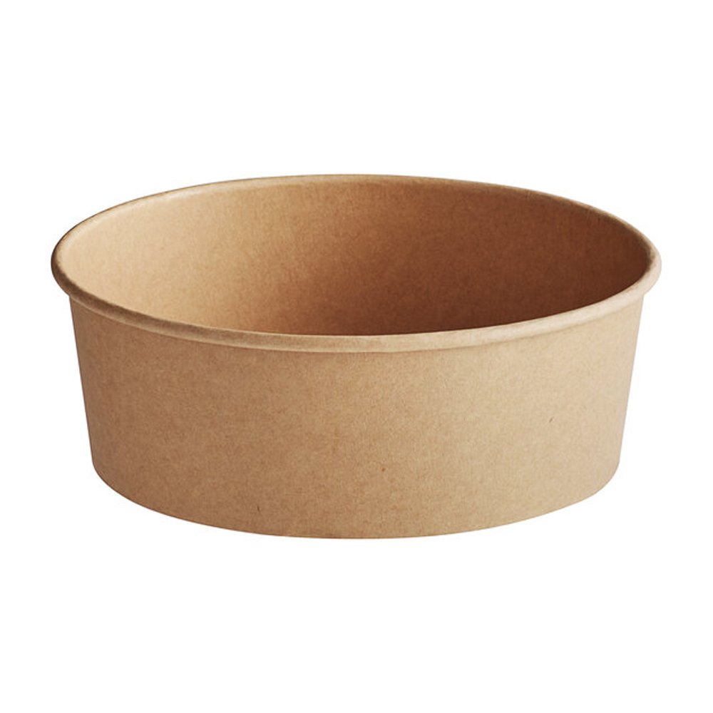 42oz/1250mL PE Coated Kraft Paper Salad Bowl - TEM IMPORTS™