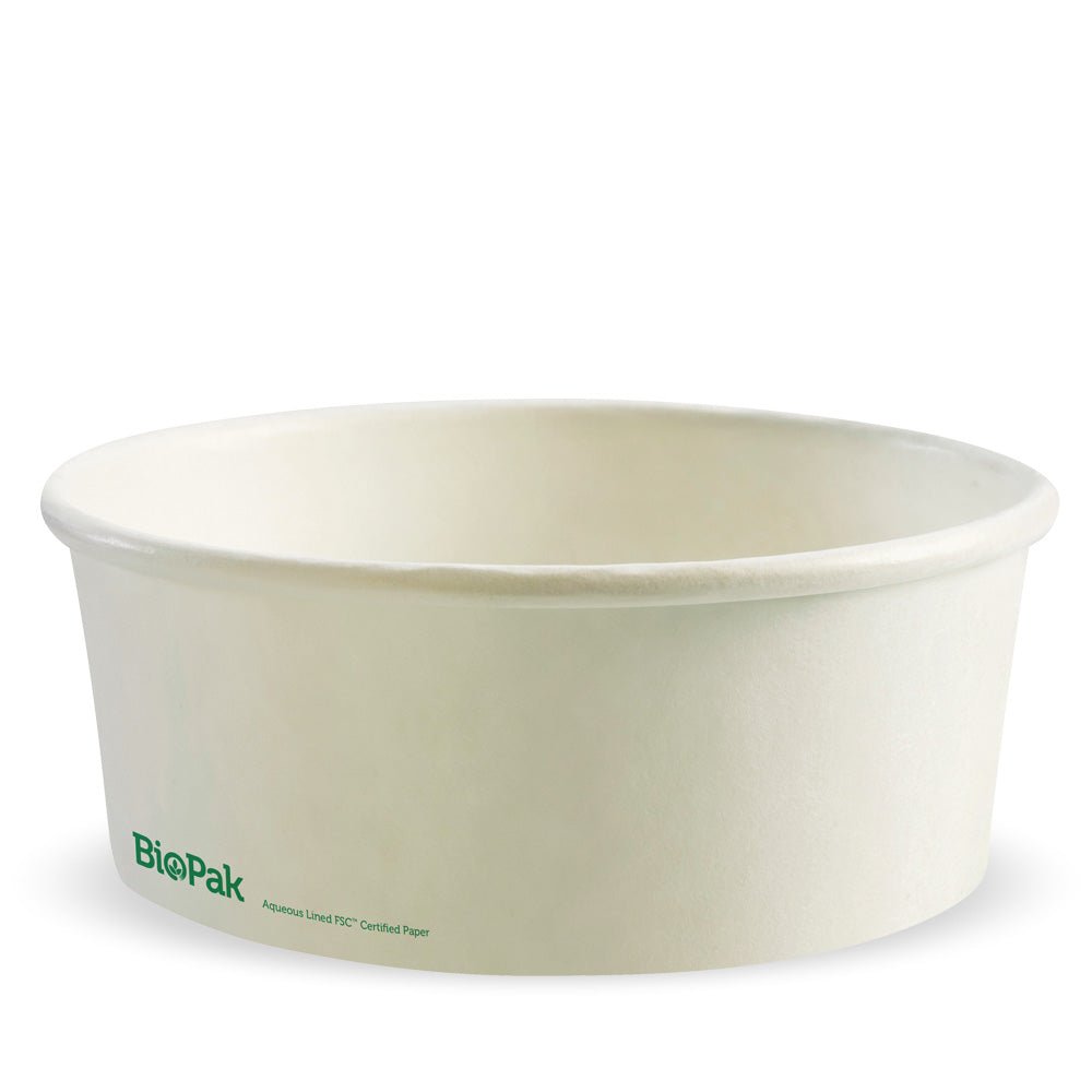 44oz/1300mL Extra Large White BioBowl - 200pcs/Ctn - TEM IMPORTS™